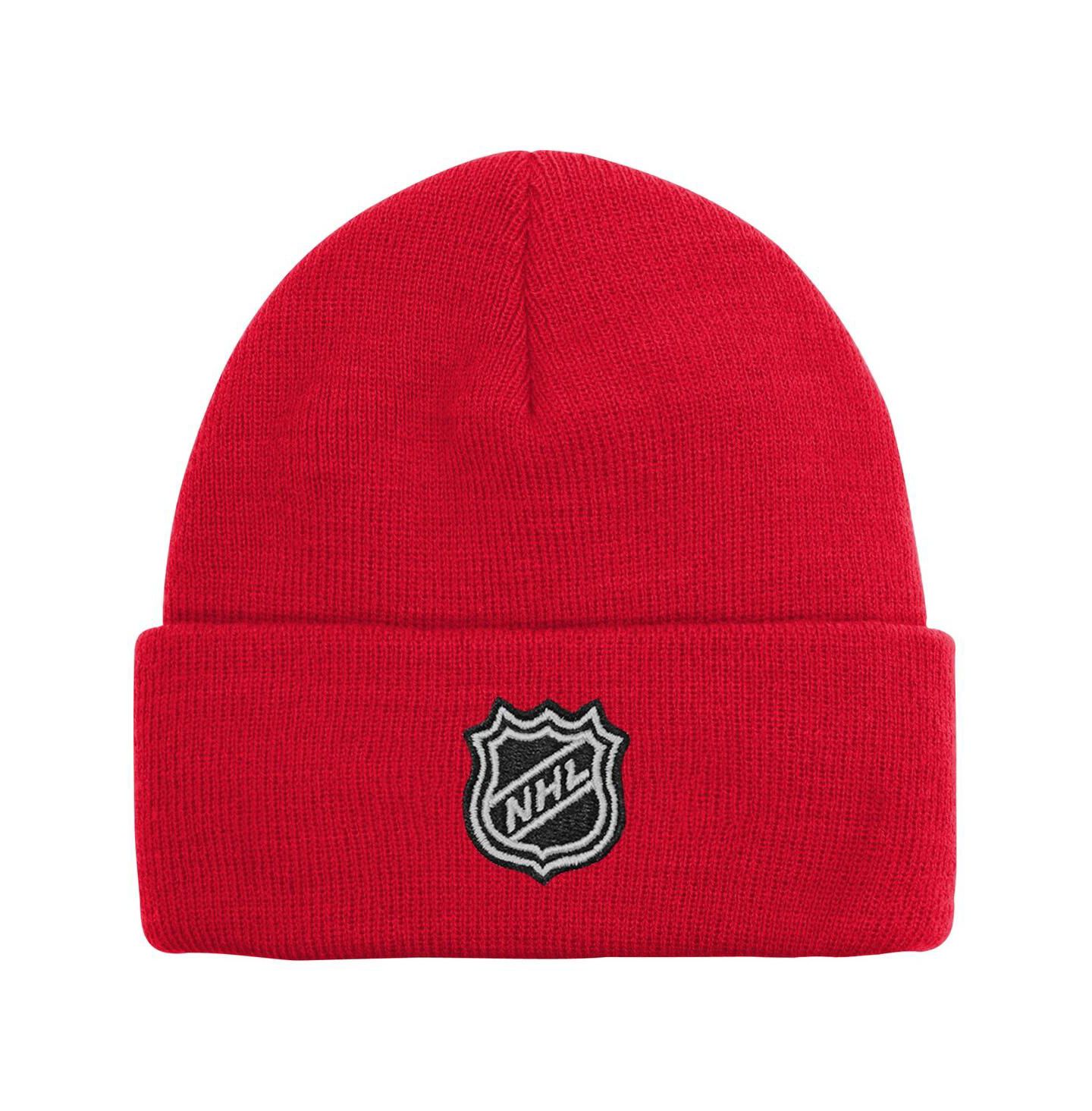 Детская шапка Outerstuff Red Detroit Red Wings 2.0 Essential Cuffed Knit Hat — фото 2