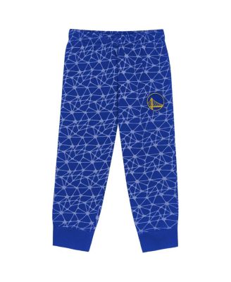 Toddler 2-Piece Royal Golden State Warriors Nothing But Net Fleece Sweatshirt and Pants Set