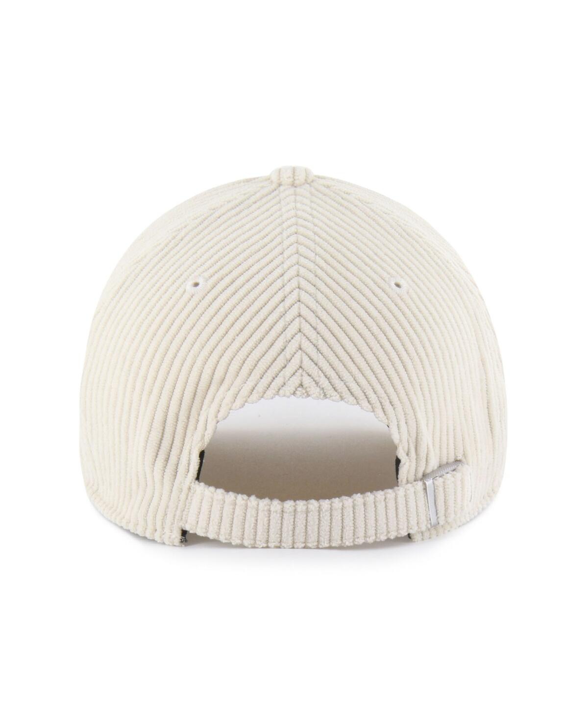 47 Brand Men's And Women's Cream Penn State Nittany Lions Luminance Mellow Clean Up Adjustable Hat In White