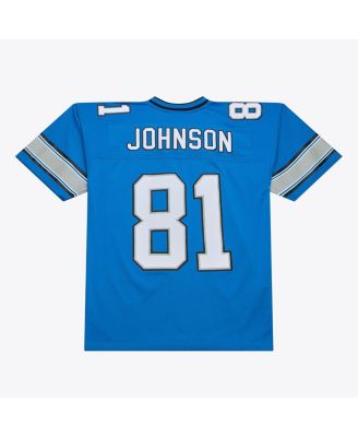 Men's Calvin Johnson Blue Detroit Lions 2007 Legacy Replica Jersey