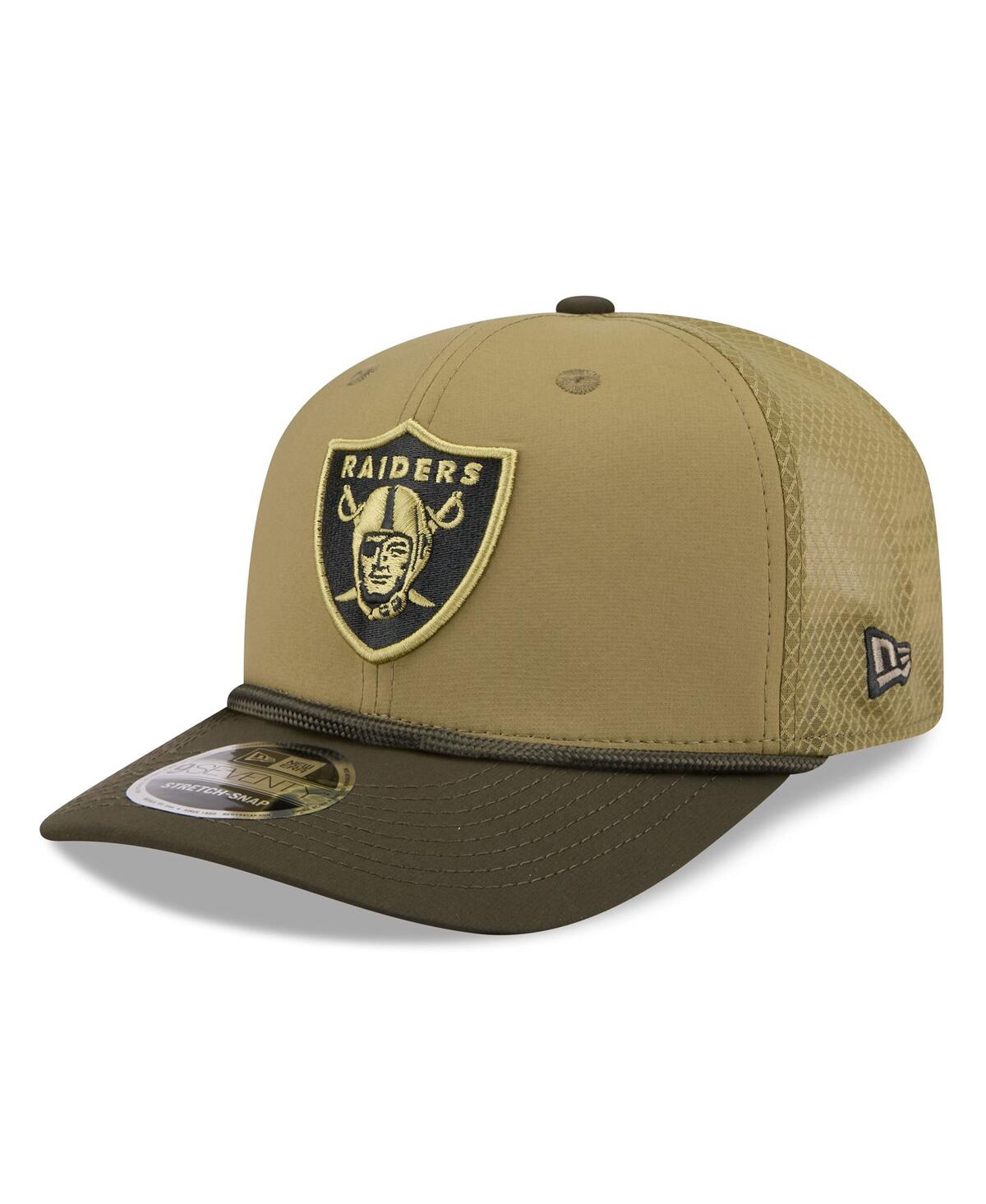 New Era Men's Green Las Vegas Raiders 2025 Salute to Service 9SEVENTY Adjustable Hat