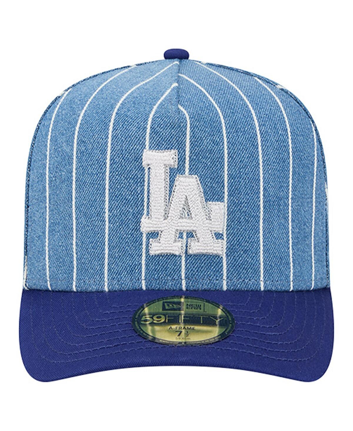 New Era Men's Blue/Royal Los Angeles Dodgers Parallel A-Frame 59FIFTY Fitted Hat