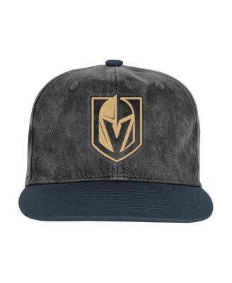 Big Boys and Girls Silver/Black Vegas Golden Knights True Retro Deadstock Adjustable Hat