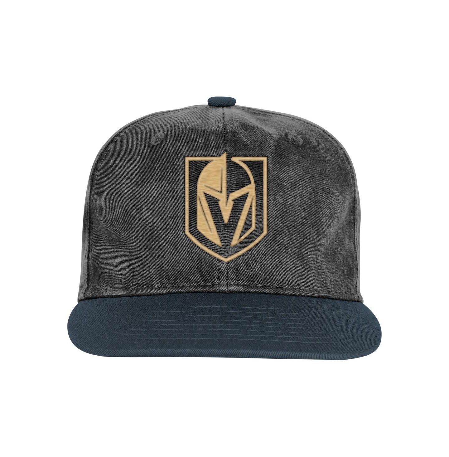 Детская кепка Outerstuff Silver/Black Vegas Golden Knights True Retro Deadstock Adjustable Hat — фото 3