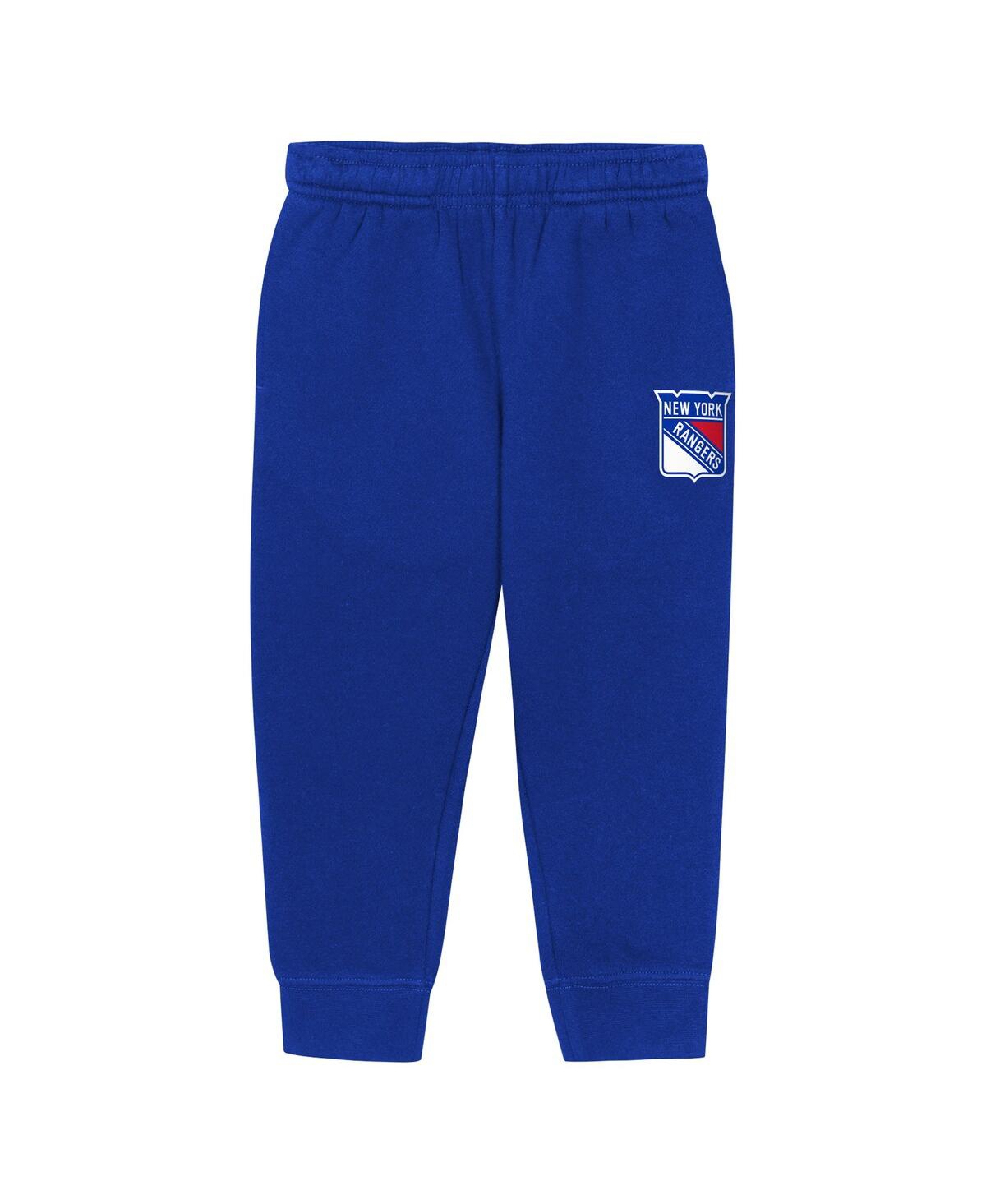 Outerstuff Toddler 2-Piece Blue New York Rangers Chants and Cheers Fleece Hoodie Pants Set