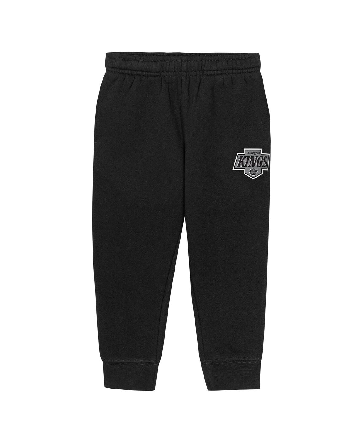 Outerstuff Toddler 2-piece Black Los Angeles Kings Chants And Cheers Fleece Hoodie And Pants Set In Black