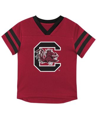 Baby Boys and Girls 2-Piece Garnet South Carolina Gamecocks Team Logo Red Zone Top and Pants Set