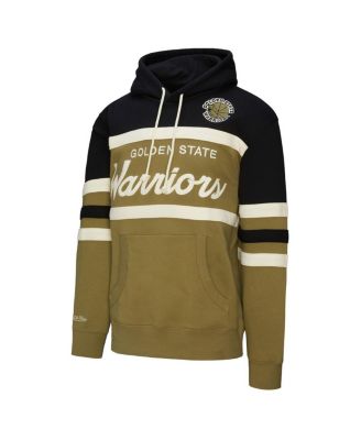 Men's Olive/Black Golden State Warriors Double Clutch Head Coach Hoodie