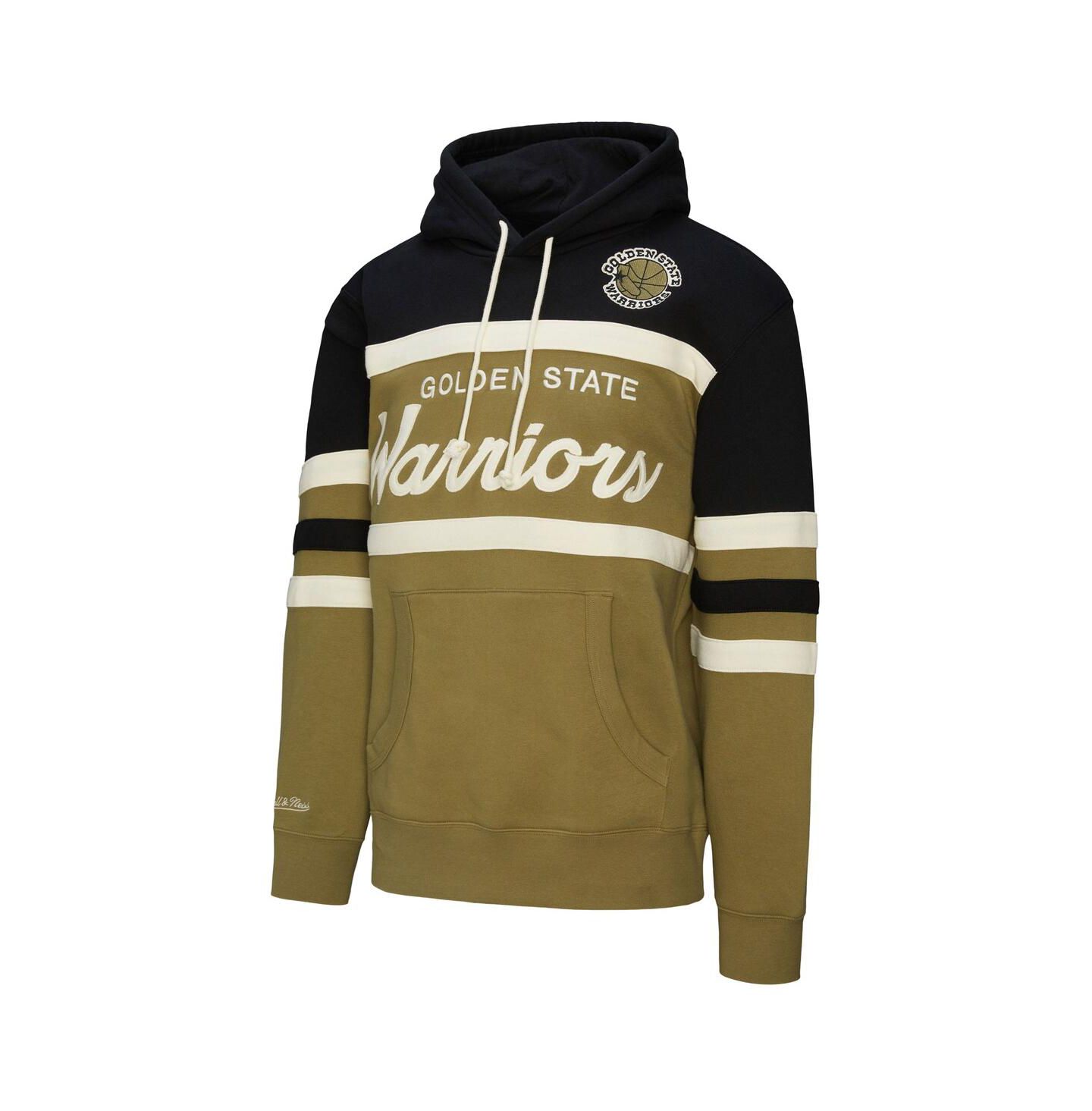 Мужское худи Mitchell & Ness Olive/Black Golden State Warriors Double Clutch Head Coach — фото 3