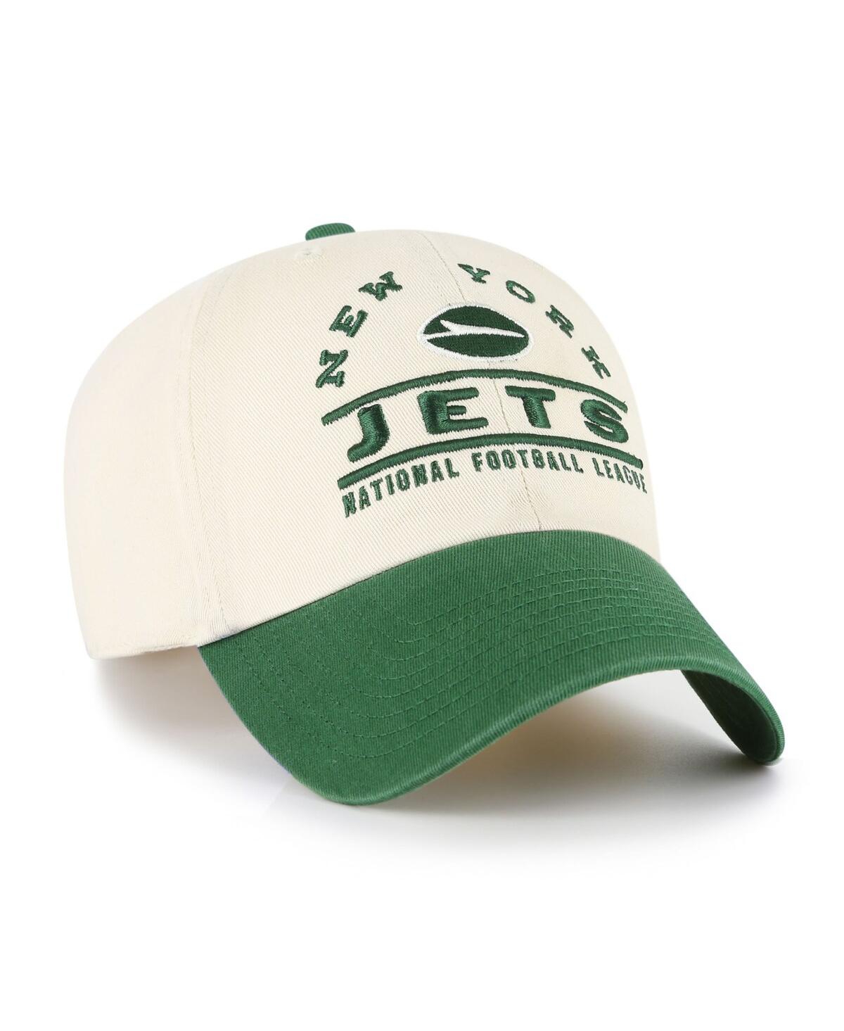'47 Brand Men's Natural New York Jets Windham Clean Up Adjustable Hat