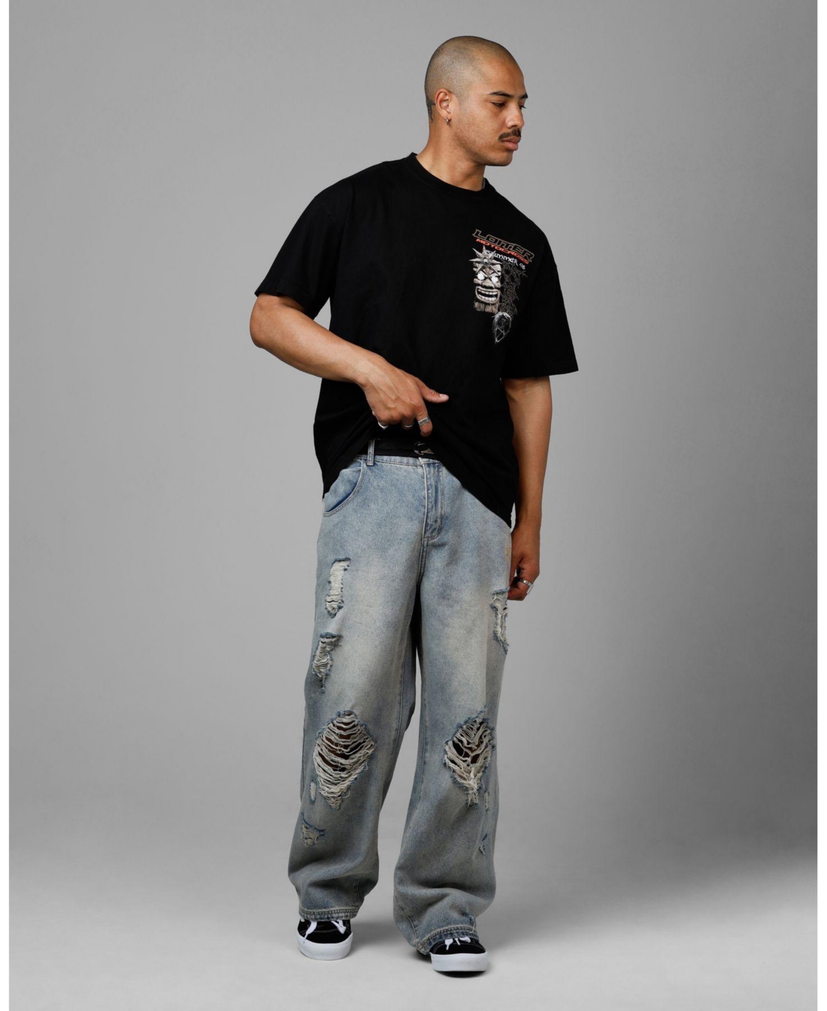 Loiter Men's Summer Motocross Vintage Tee.