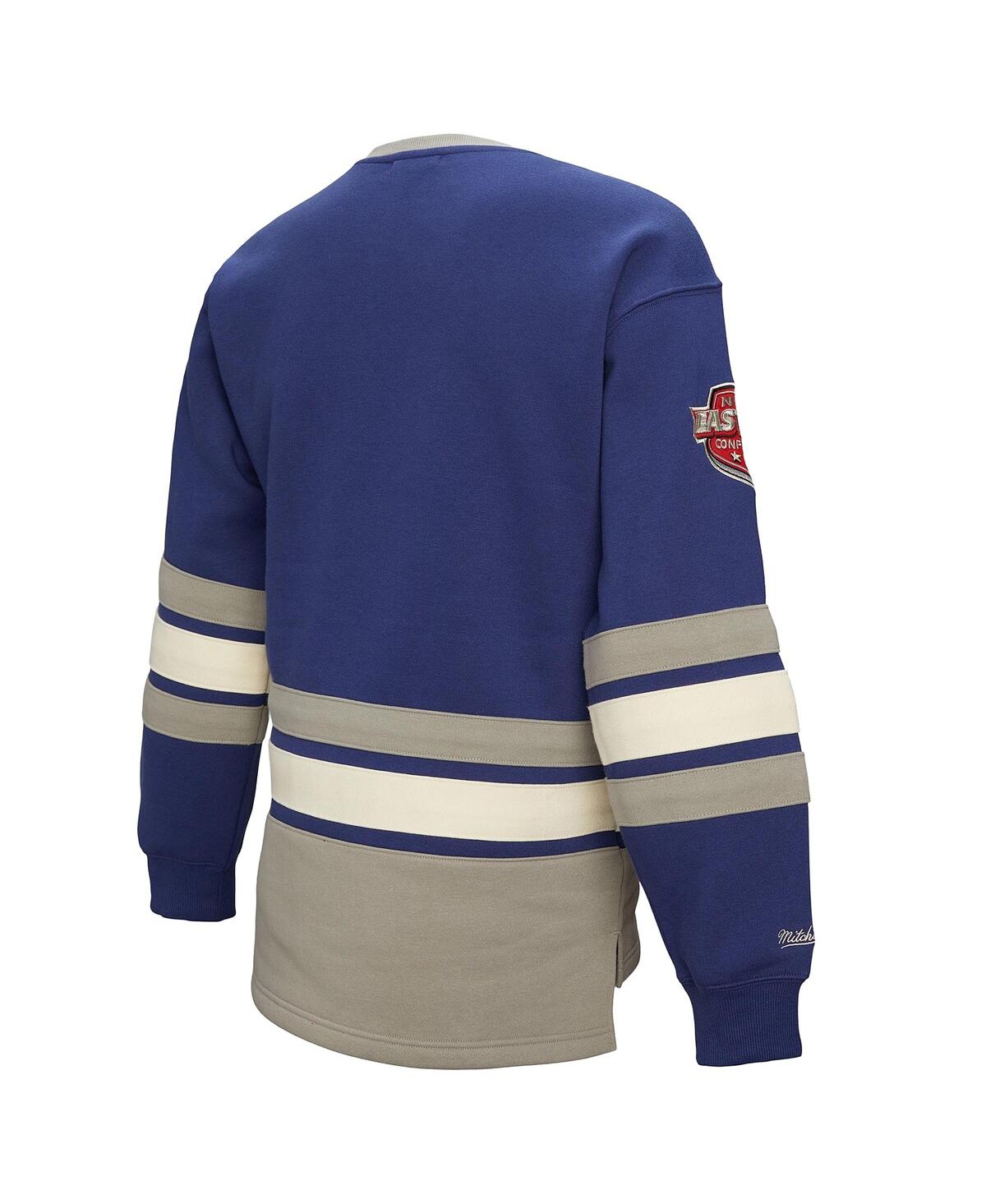 Mitchell & Ness Women's Blue Tampa Bay Lightning Heritage Lace-up Pullover Sweatshirt In Blue
