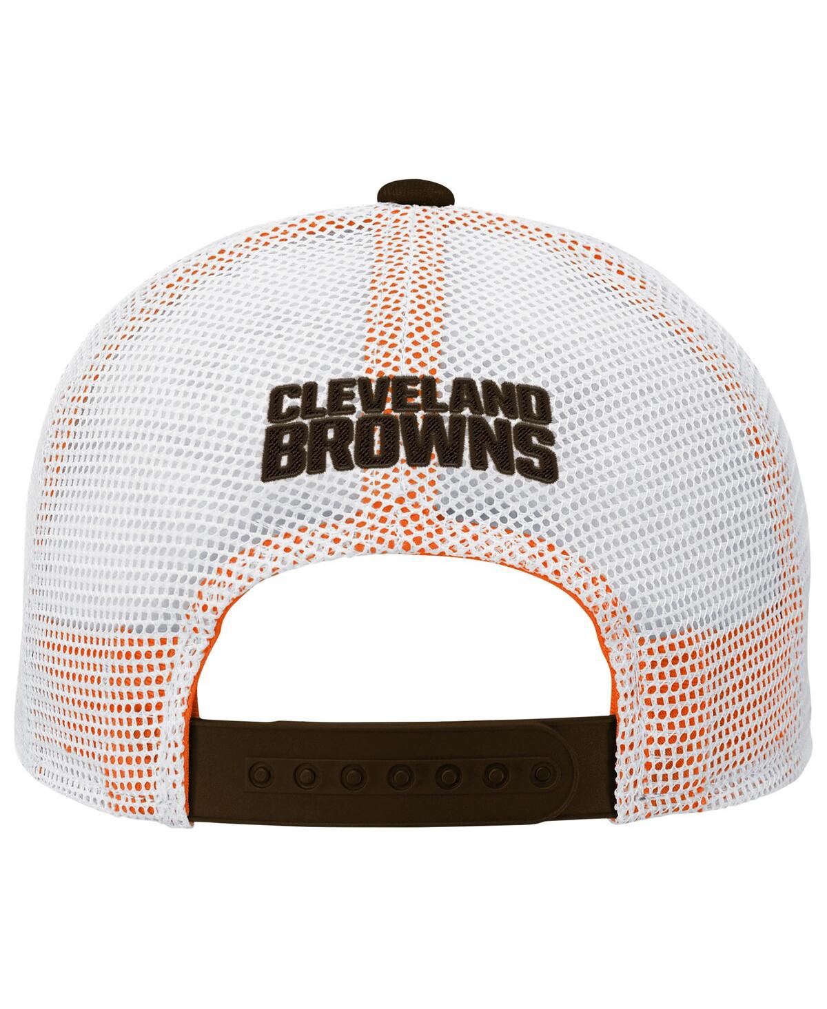 Outerstuff Preschool Brown Cleveland Browns Core Lockup Trucker Adjustable hat