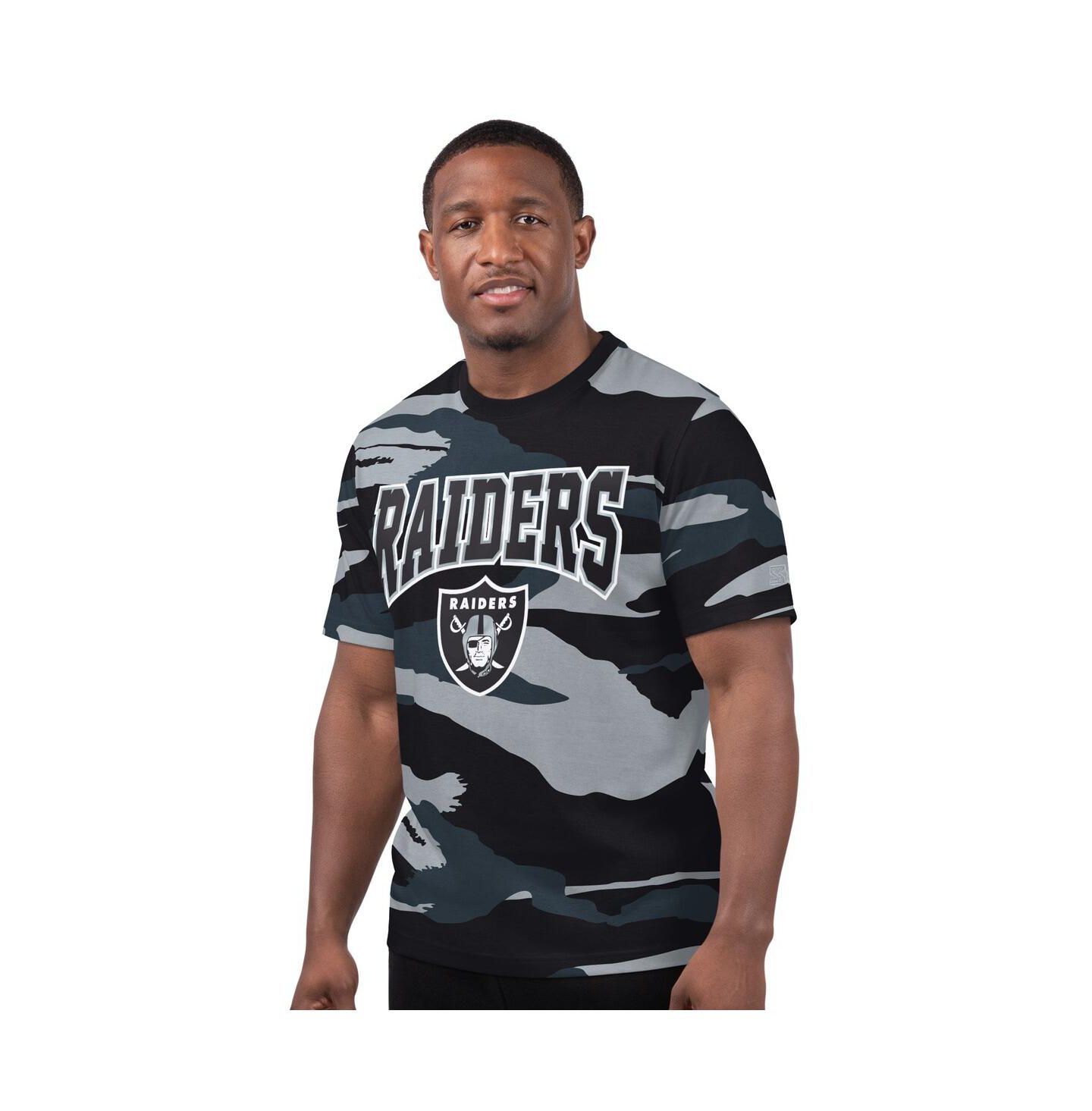 Мужская футболка Starter Gray Las Vegas Raiders Thursday Night Gridiron — фото 1