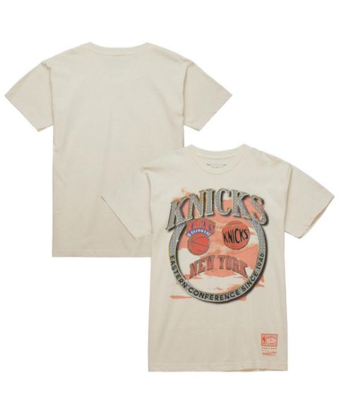 Мужская футболка Mitchell & Ness White New York Knicks Big & Tall Hardwood Classics Crown Jewels