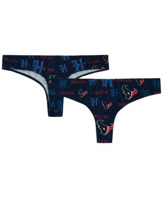 Concepts Sport - Women's Navy Houston Texans Mosaic All Over Print Thong