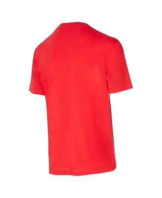 Men's 2-Piece Red/Black Atlanta Hawks Vector Top and Flannel Pants Sleep Set