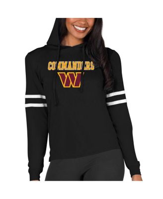 Concepts Sport - Women's Black Washington Commanders Marathon Lightweight Lounge Pullover Hoodie