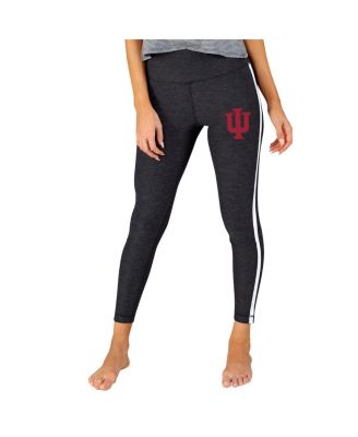 Concepts Sport - Women's Charcoal/White Indiana Hoosiers Centerline Knit Leggings