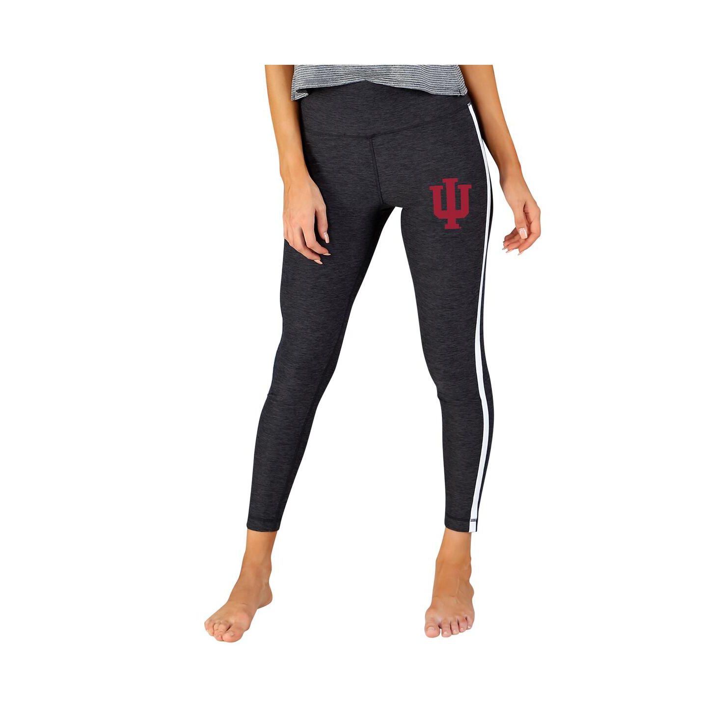 Женские леггинсы Concepts Sport Charcoal/White Indiana Hoosiers Centerline Knit — фото 1