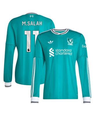 adidas - Men's Mohamed Salah Green Liverpool 2025/26 Third Replica Long Sleeve Player Jersey