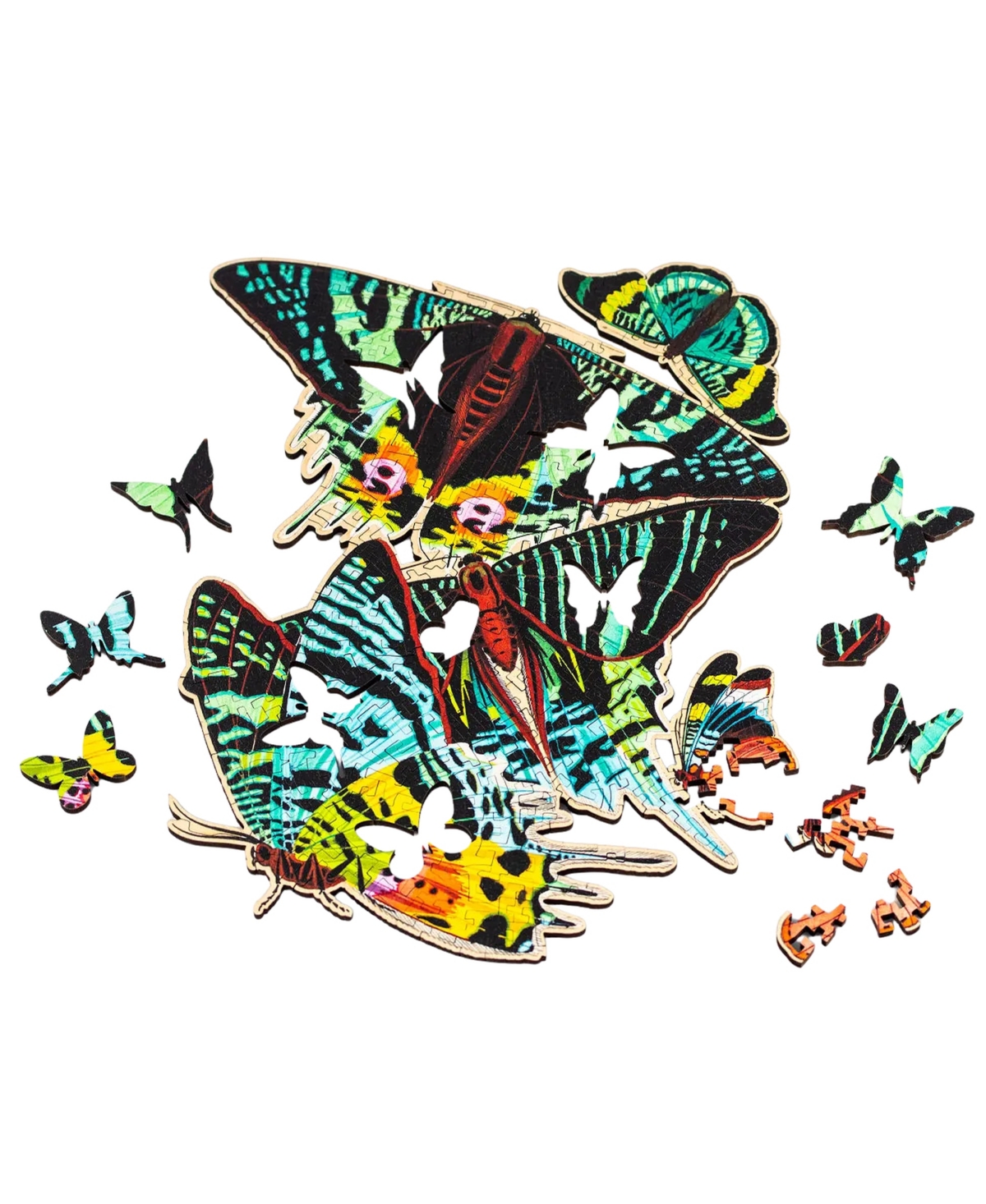 Uncommon Goods Twilight Wings Matrix-Cut Moth Wooden Jigsaw Puzzle, 181 Pieces