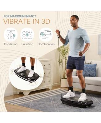 3D Vibration Plate – Dual Motor Oscillation & Pulsation for Full Body Home Fitness