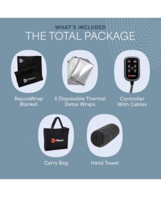 Far Infrared Sauna Blanket - Portable Infrared Sauna for Home Relaxation - Sauna Blanket - Infrared Blanket Sauna with 77–176 °F Temp Range (Rejuvawrap)