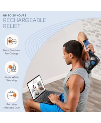 Heavy Duty Massage Gun for Athletes - Deep Tissue Percussion Muscle Massager with Adjustable Heads & Tips