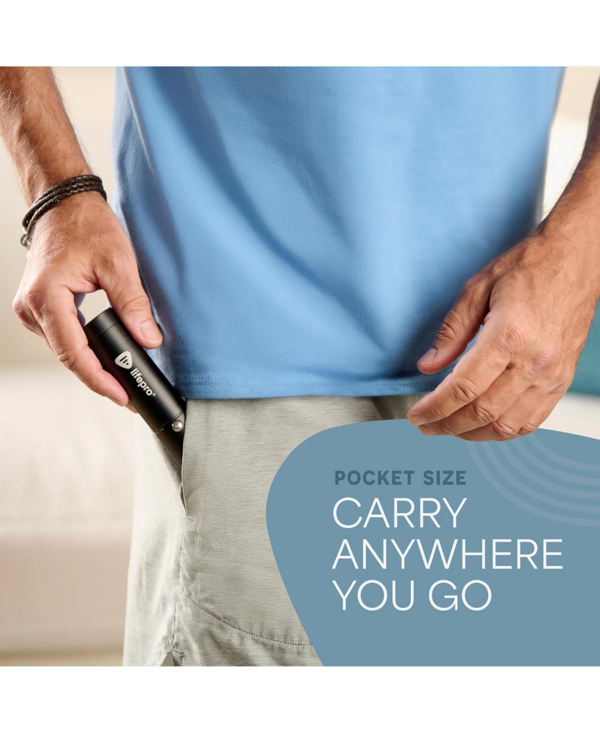 LifePro Red Light Therapy Device – Portable Infrared for Joints, Muscles & Face, 3 Wavelengths