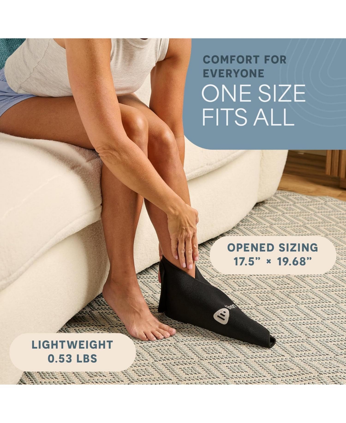 LifePro Red & Near Infrared Light Therapy Foot & Ankle Brace – Pain Relief for Feet, Ankles, and On-Demand Therapy