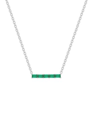 Lab-Grown Sapphire (5/8 ct. t.w.) Necklace in Sterling Silver (also in Multi-Stone)