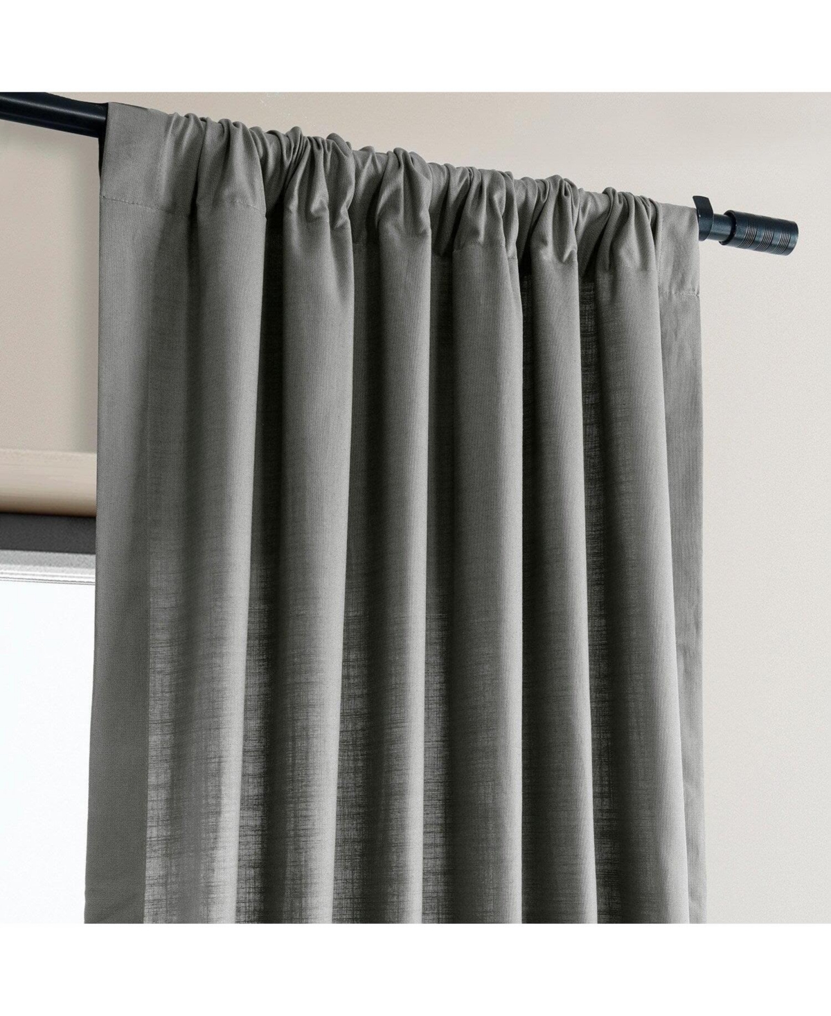 Half Price Drapes Dune Textured Cotton Curtain Pair (2 Panels)