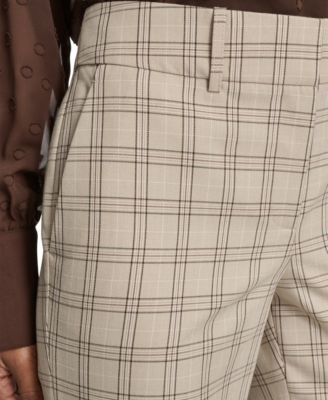 Women's Plaid Bootcut Trousers