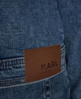 Women's Button Front Embellished Denim Jacket