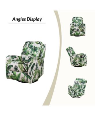 Arlette Transitional Swivel Recliner with Metal Base