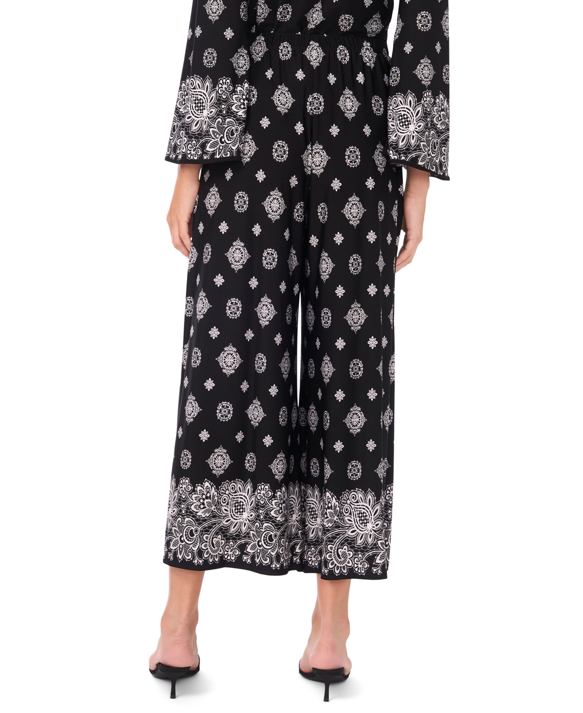 Sam & Jess Women's Wide-leg Pull-on Pants In Black