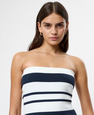 Women's Strapless Pull-On Bodycon Dress