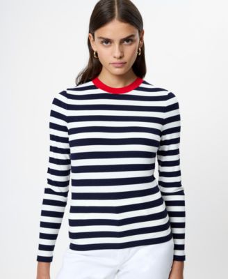 French Connection Women's Crewneck Long-Sleeve Top