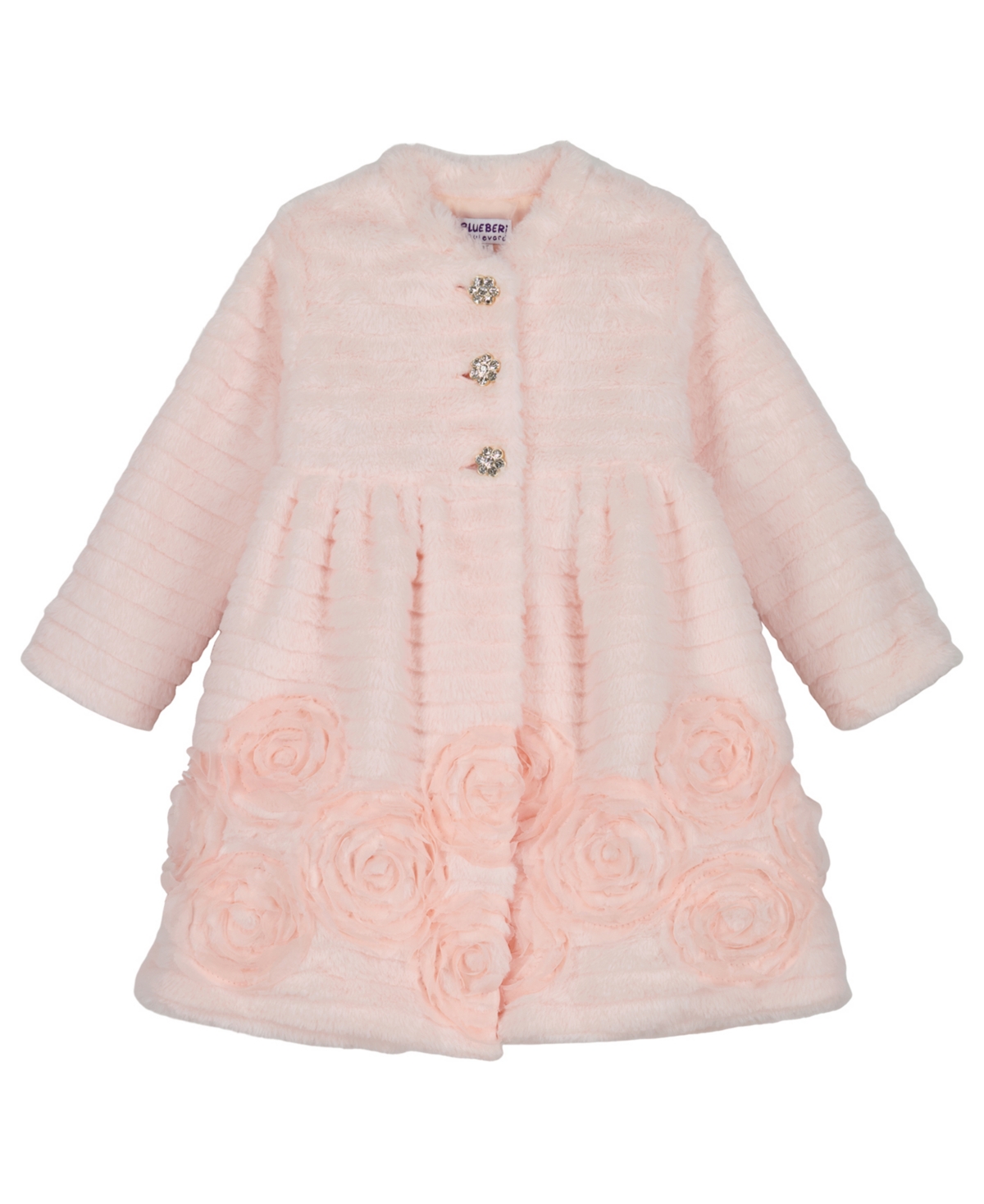 Blueberi Boulevard Baby Girls Fit and Flare Dress Long-Sleeve Coat, 2-Piece Set