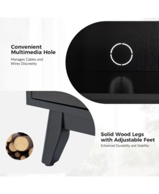 Tobias Midcentury 30"Tall 2 Door Accent Cabinet with Solid Wood Legs