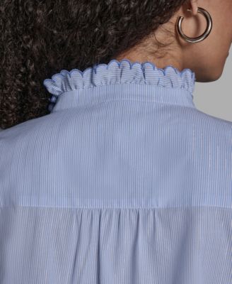 Women's Long-Sleeve Collared Top