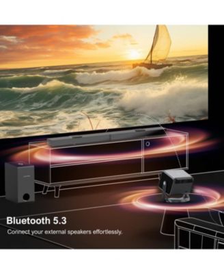 Nova C40 4K Smart Projector with Android TV 11.0, Netflix Certified, 600 ANSI Lumens, Dolby Audio, Dust-Proof Home Cinema Projector