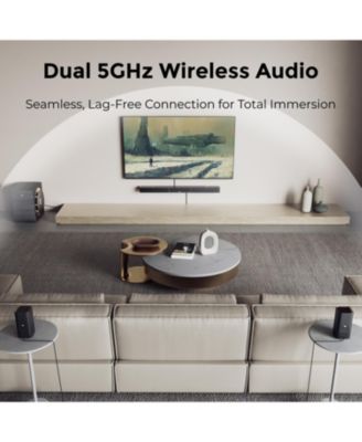 Skywave X70 7.1.4ch Professional Wireless Surround Sound System for TV w/Dolby Atmos, 980W Sound Bar with 10" Wireless Subwoofer