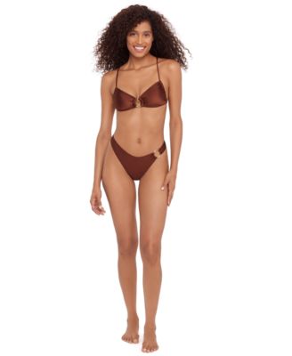 Women's X-Back Ring V-Neck Bralette Top