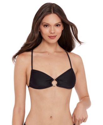 Women's X-Back Ring V-Neck Bralette Top