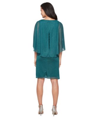 Women's Glitter Mesh Sheath Dress