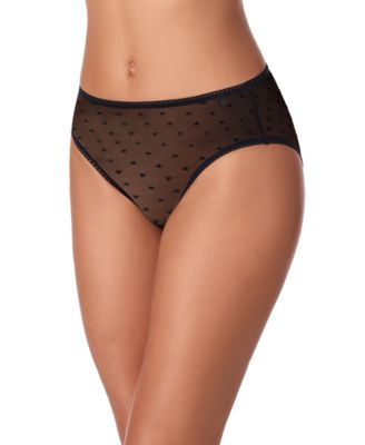 Women's Heart Mesh Bikini Panties