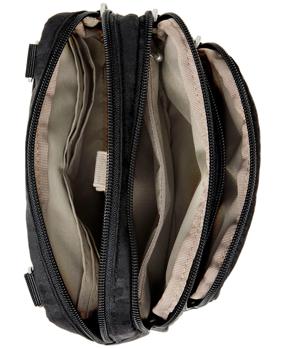 Baggallini Triple Zip Women's Crossbody In Black