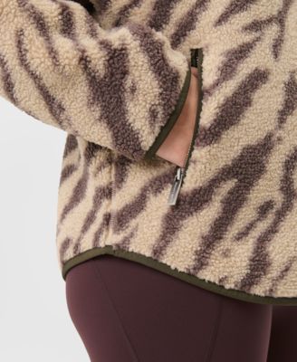 Women's New Plush Half Zip Sweatshirt